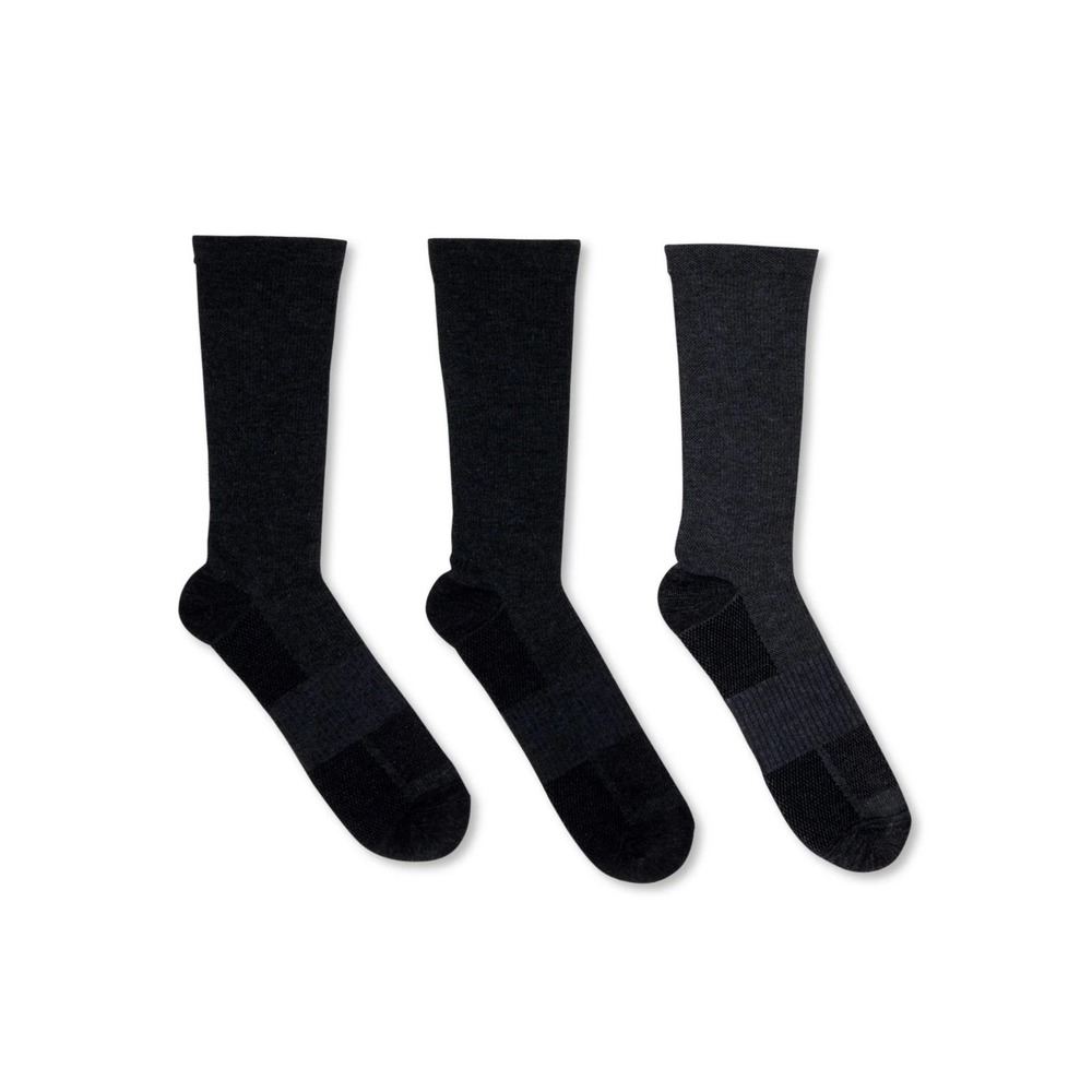 Athletic Works Men's Crew Socks, 3-Pack Gray 10-13‎